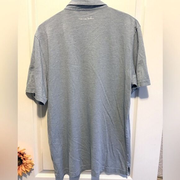 Travis Mathew Zinna Golf Polo in Heather Light Blue. Size L. - Picture 2 of 6